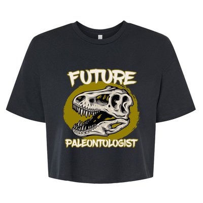 Future Paleontologist Cute Gifts Dino Explorer Bella+Canvas Jersey Crop Tee