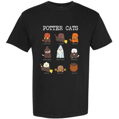 funny Potter Cats Gifts for Cat Lovers Garment-Dyed Heavyweight T-Shirt