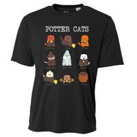 funny Potter Cats Gifts for Cat Lovers Cooling Performance Crew T-Shirt