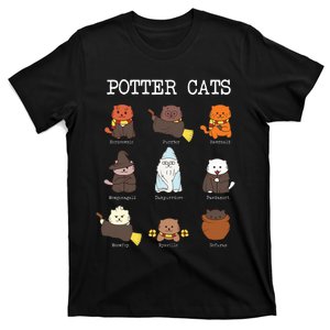 funny Potter Cats Gifts for Cat Lovers T-Shirt