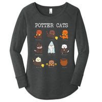 funny Potter Cats Gifts for Cat Lovers Women's Perfect Tri Tunic Long Sleeve Shirt