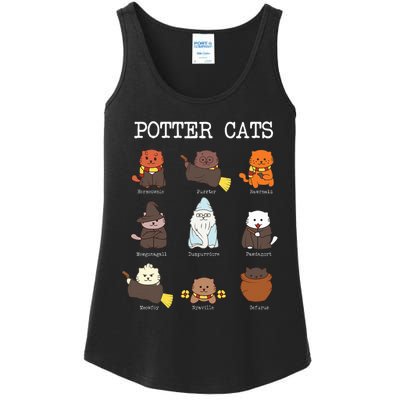 funny Potter Cats Gifts for Cat Lovers Ladies Essential Tank