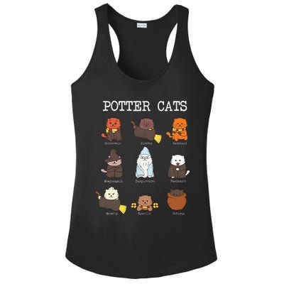 funny Potter Cats Gifts for Cat Lovers Ladies PosiCharge Competitor Racerback Tank