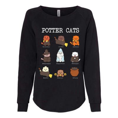 funny Potter Cats Gifts for Cat Lovers Womens California Wash Sweatshirt