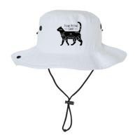 Feline Petting Chart Cat Owner Lover Legacy Cool Fit Booney Bucket Hat