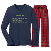 Funny Programmer Coding Debugger Hacker Computer Science Dev Women's Long Sleeve Flannel Pajama Set 