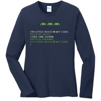 Funny Programmer Coding Debugger Hacker Computer Science Dev Ladies Long Sleeve Shirt