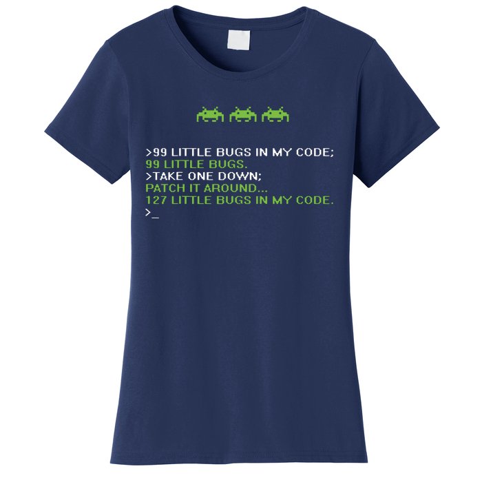 Funny Programmer Coding Debugger Hacker Computer Science Dev Women's T-Shirt