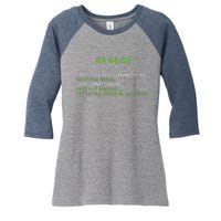 Funny Programmer Coding Debugger Hacker Computer Science Dev Women's Tri-Blend 3/4-Sleeve Raglan Shirt