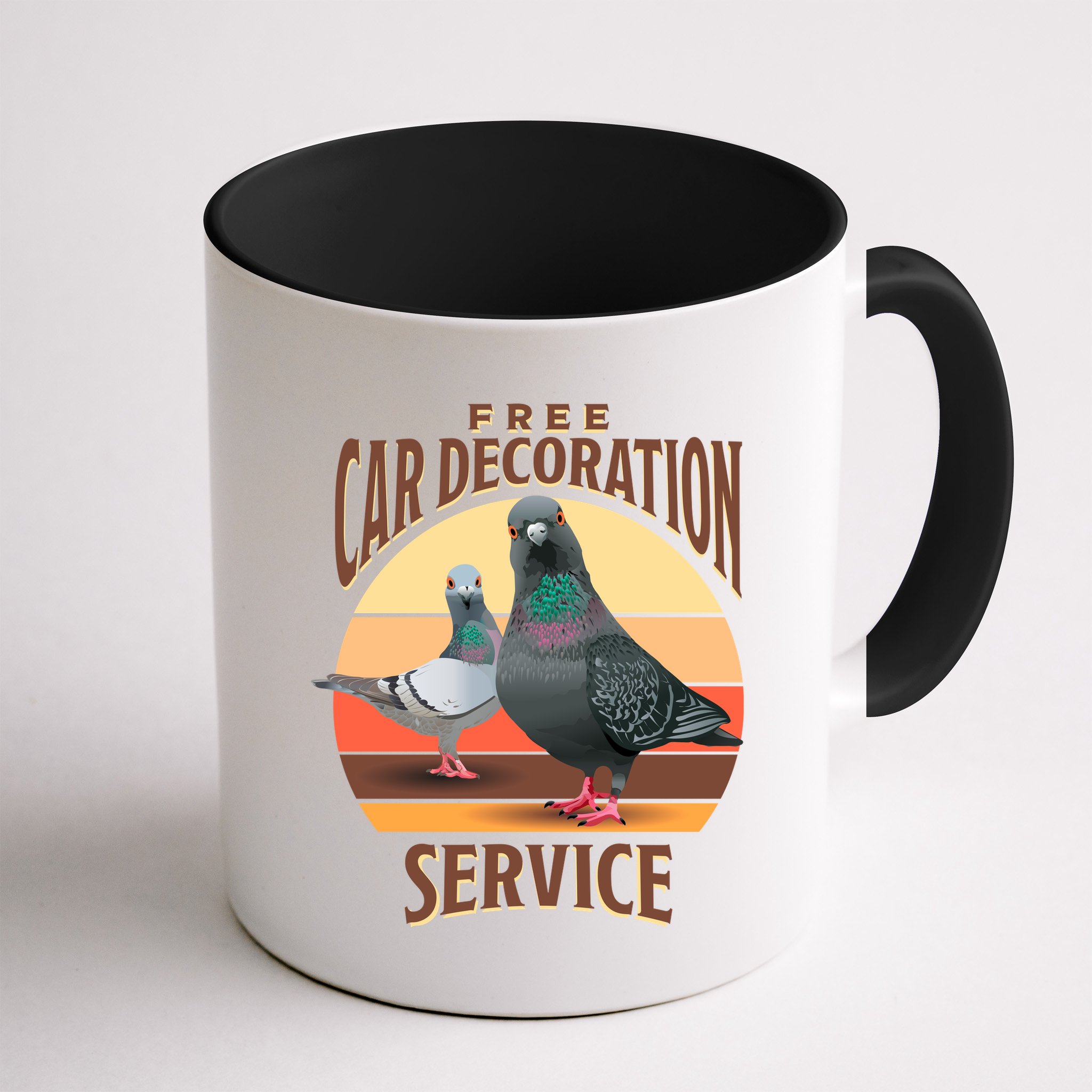 Funny Pigeon Car Decoration Service Mug