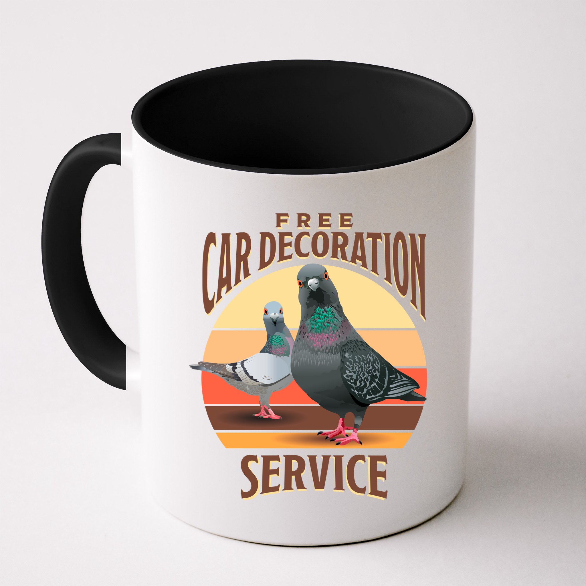 Funny Pigeon Car Decoration Service Mug