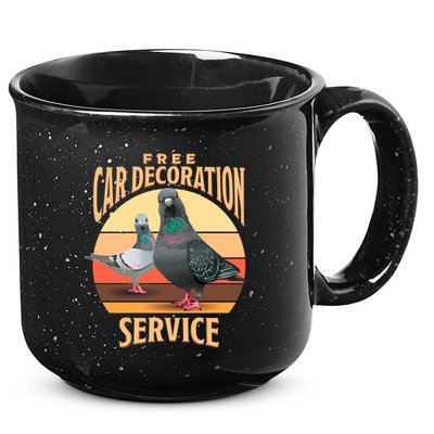 Funny Pigeon Car Decoration Service 15oz Campfire Ceramic Mug
