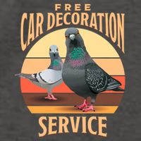 Funny Pigeon Car Decoration Service Vector Backpack