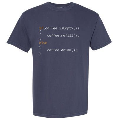 Funny Programmer Coffee Gift For Coders Garment-Dyed Heavyweight T-Shirt