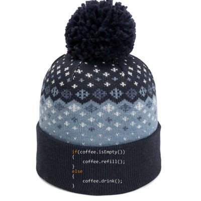 Funny Programmer Coffee Gift For Coders The Baniff Cuffed Pom Beanie