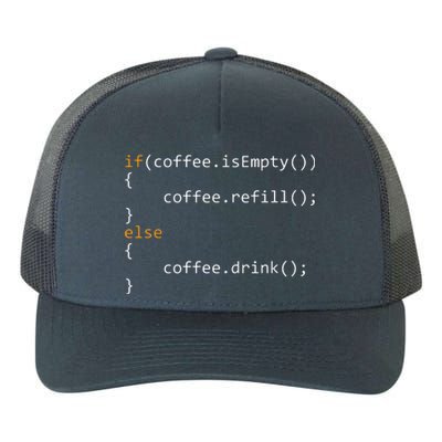 Funny Programmer Coffee Gift For Coders Yupoong Adult 5-Panel Trucker Hat