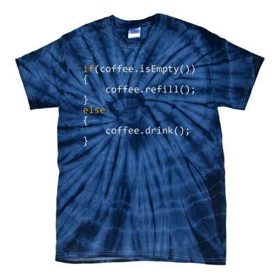 Funny Programmer Coffee Gift For Coders Tie-Dye T-Shirt