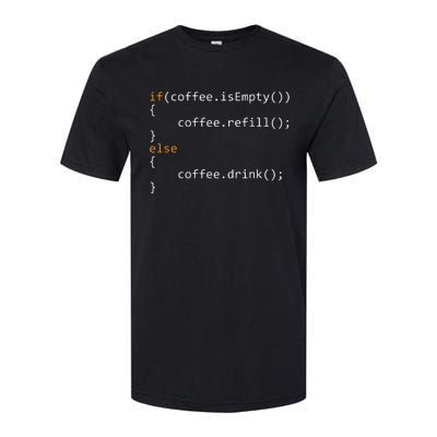 Funny Programmer Coffee Gift For Coders Softstyle CVC T-Shirt