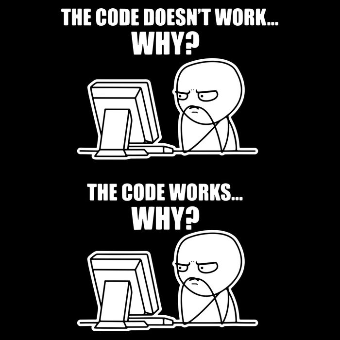 Funny Programmer Code Works Why Meme Tee Hoodie