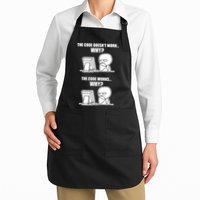 Funny Programmer Code Works Why Meme Tee Apron
