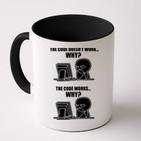 Funny Programmer Code Works Why Meme Tee Mug