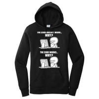 Funny Programmer Code Works Why Meme Tee Women's Pullover Hoodie