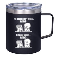 Funny Programmer Code Works Why Meme Tee 12oz Stainless Steel Coffee Mug