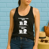 Funny Programmer Code Works Why Meme Tee Women's Racerback Tank