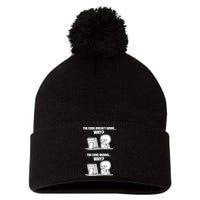 Funny Programmer Code Works Why Meme Tee Pom Pom 12in Knit Beanie