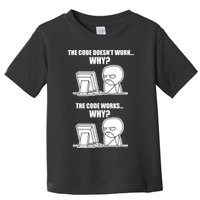 Funny Programmer Code Works Why Meme Tee Toddler T-Shirt