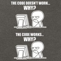 Funny Programmer Code Works Why Meme Tee Cotton Canvas Backpack