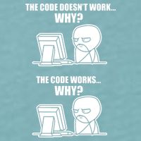 Funny Programmer Code Works Why Meme Tee Sueded Cloud Jersey T-Shirt