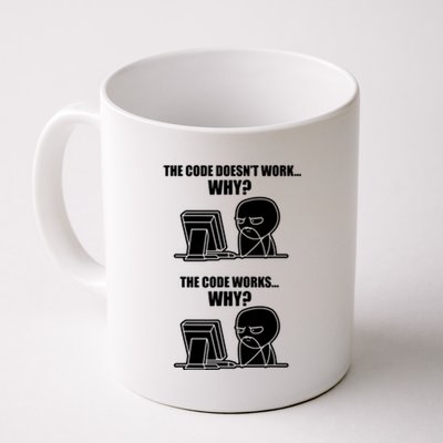 Funny Programmer Code Works Why Meme Tee Coffee Mug