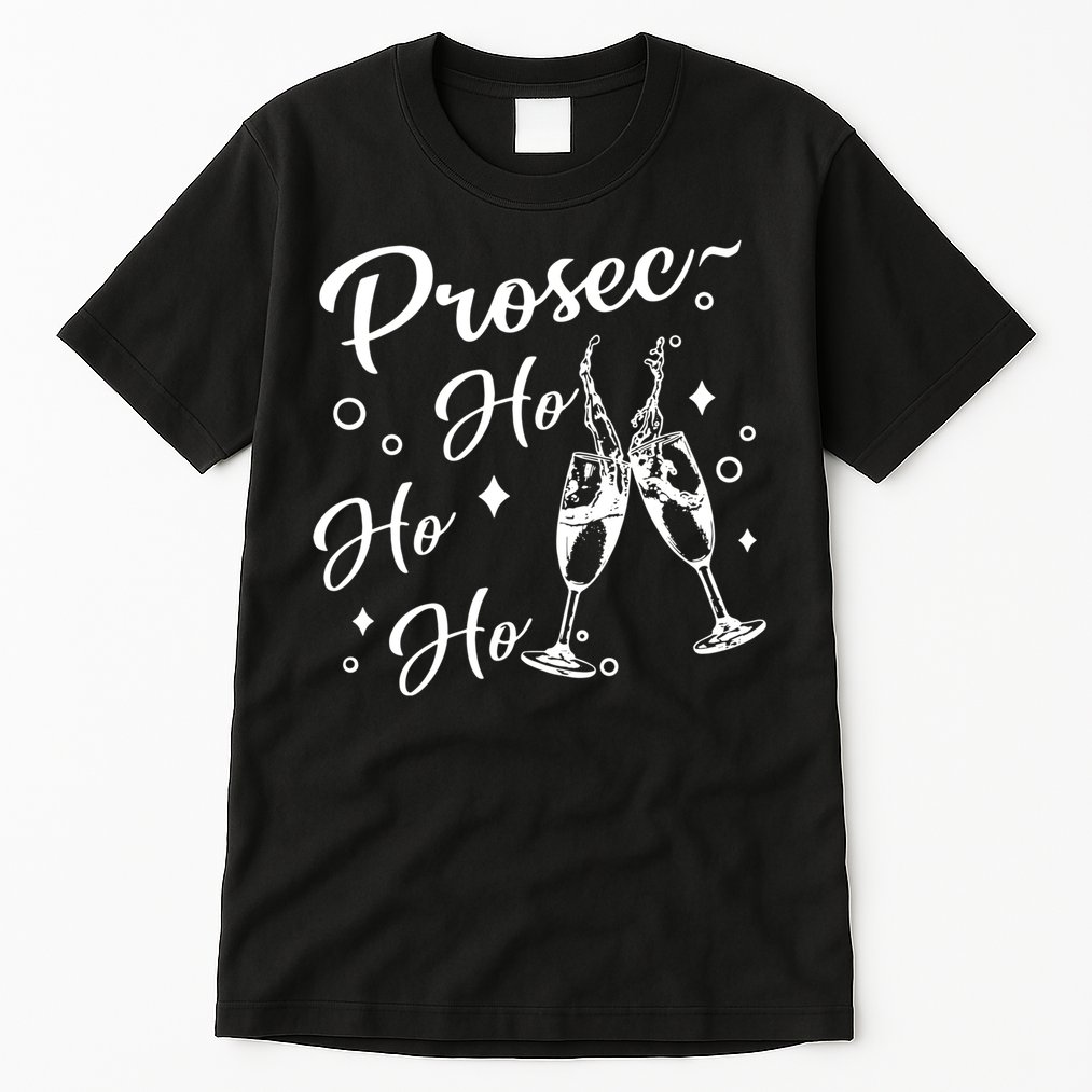 Funny Presecco Christmas Vacation Retro Prosec Ho Ho Ho Tall T-Shirt