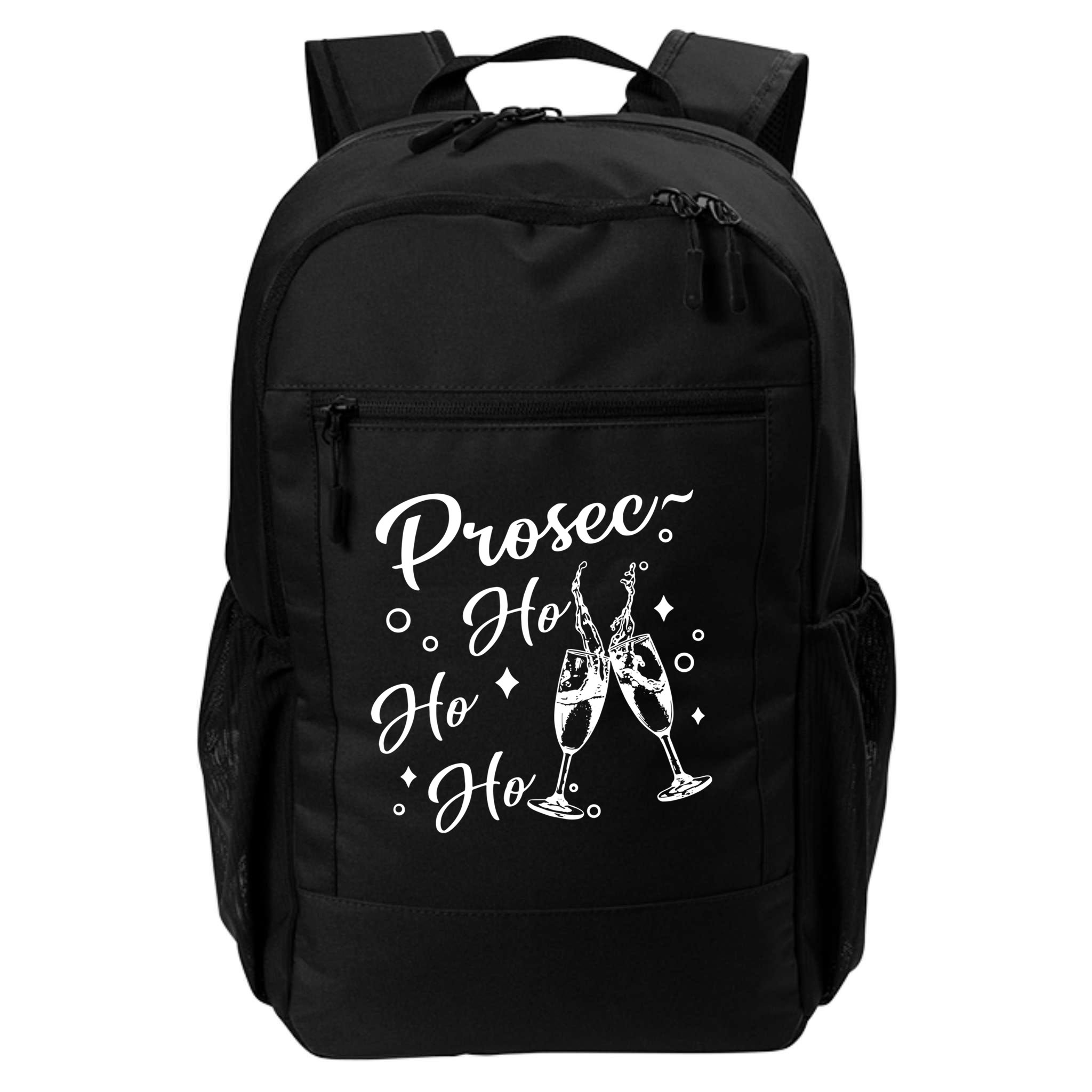 Funny Presecco Christmas Vacation Retro Prosec Ho Ho Ho Backpack