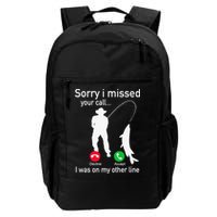 Fishing Phone Call With Fishing Line Funny Fish Fisherman Backpack