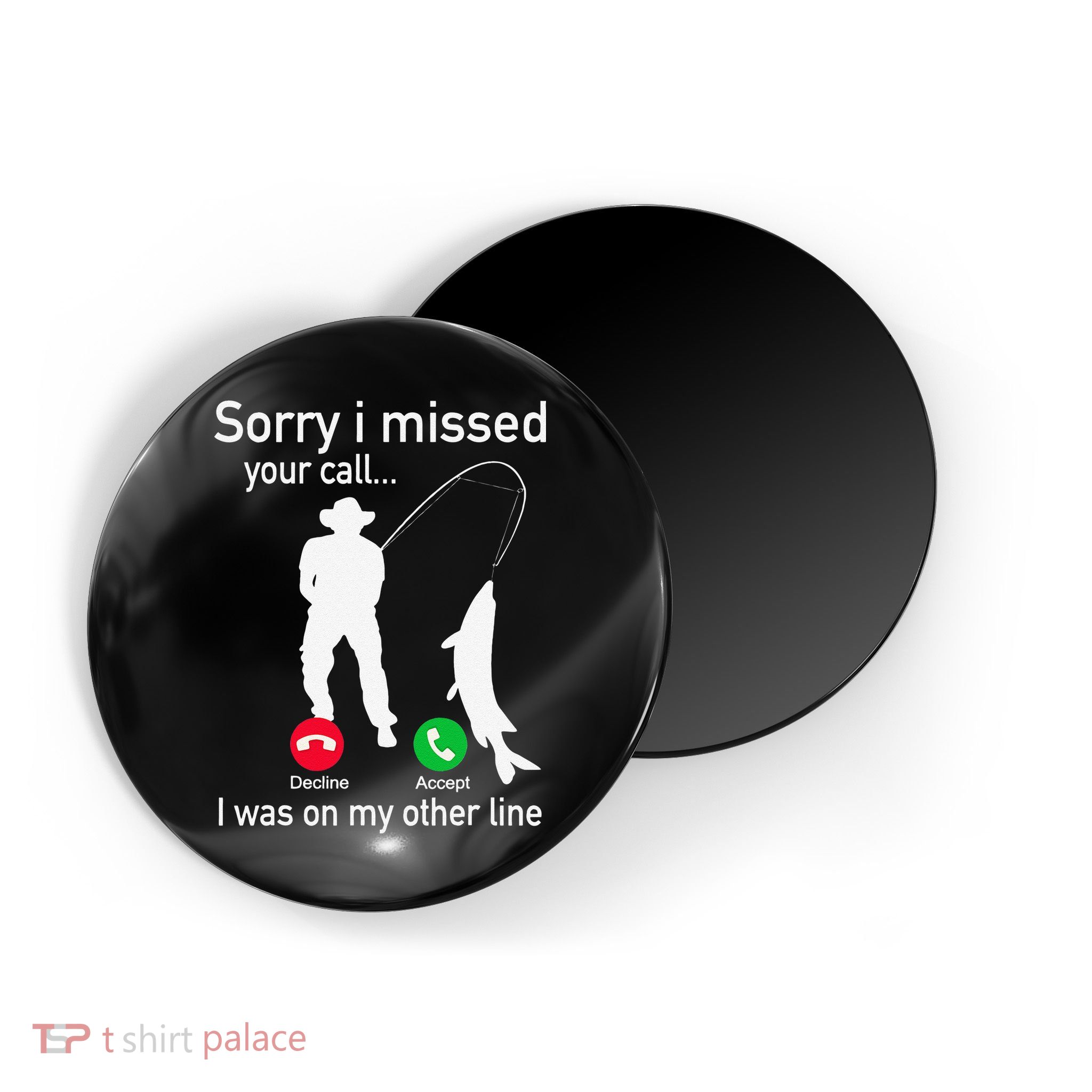 Fishing Phone Call With Fishing Line Funny Fish Fisherman Magnet