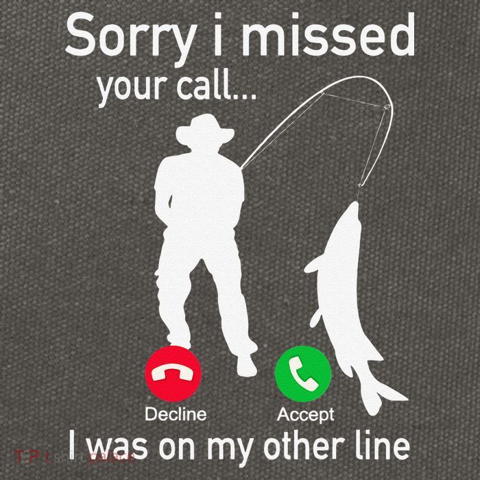 Fishing Phone Call With Fishing Line Funny Fish Fisherman Cotton Canvas Backpack