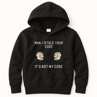 Funny Programmer Codding Meme I Stole Your Code Kids Hoodie