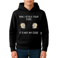 Funny Programmer Codding Meme I Stole Your Code Kids Hoodie
