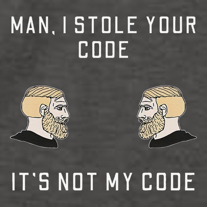 Funny Programmer Codding Meme I Stole Your Code Vector Backpack