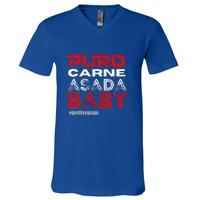 Funny Puro Carne Asada Baby Gorditoyguapo V-Neck T-Shirt