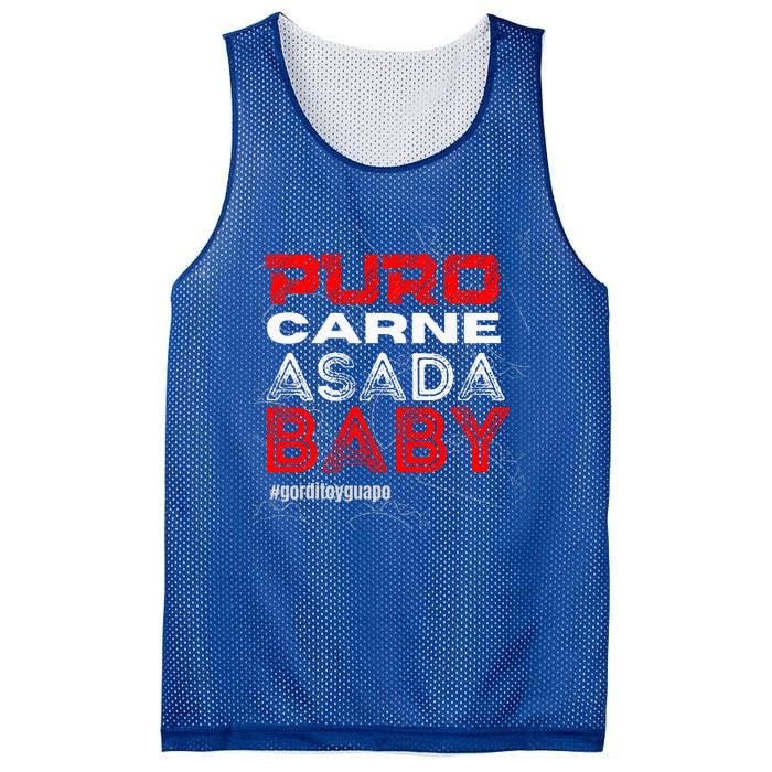 Funny Puro Carne Asada Baby Gorditoyguapo Mesh Reversible Basketball Jersey Tank