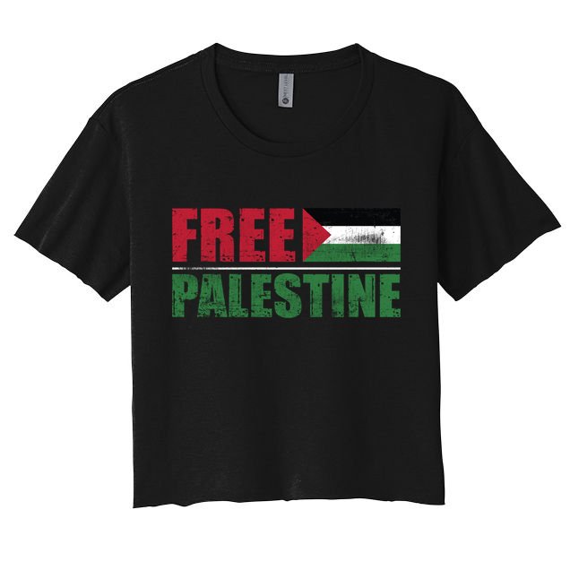Free Palestine Cute Gift Crop Top