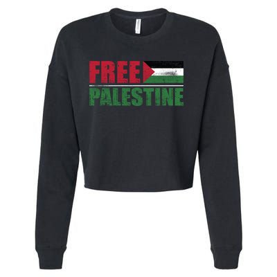 Free Palestine Cute Gift Cropped Pullover Crew