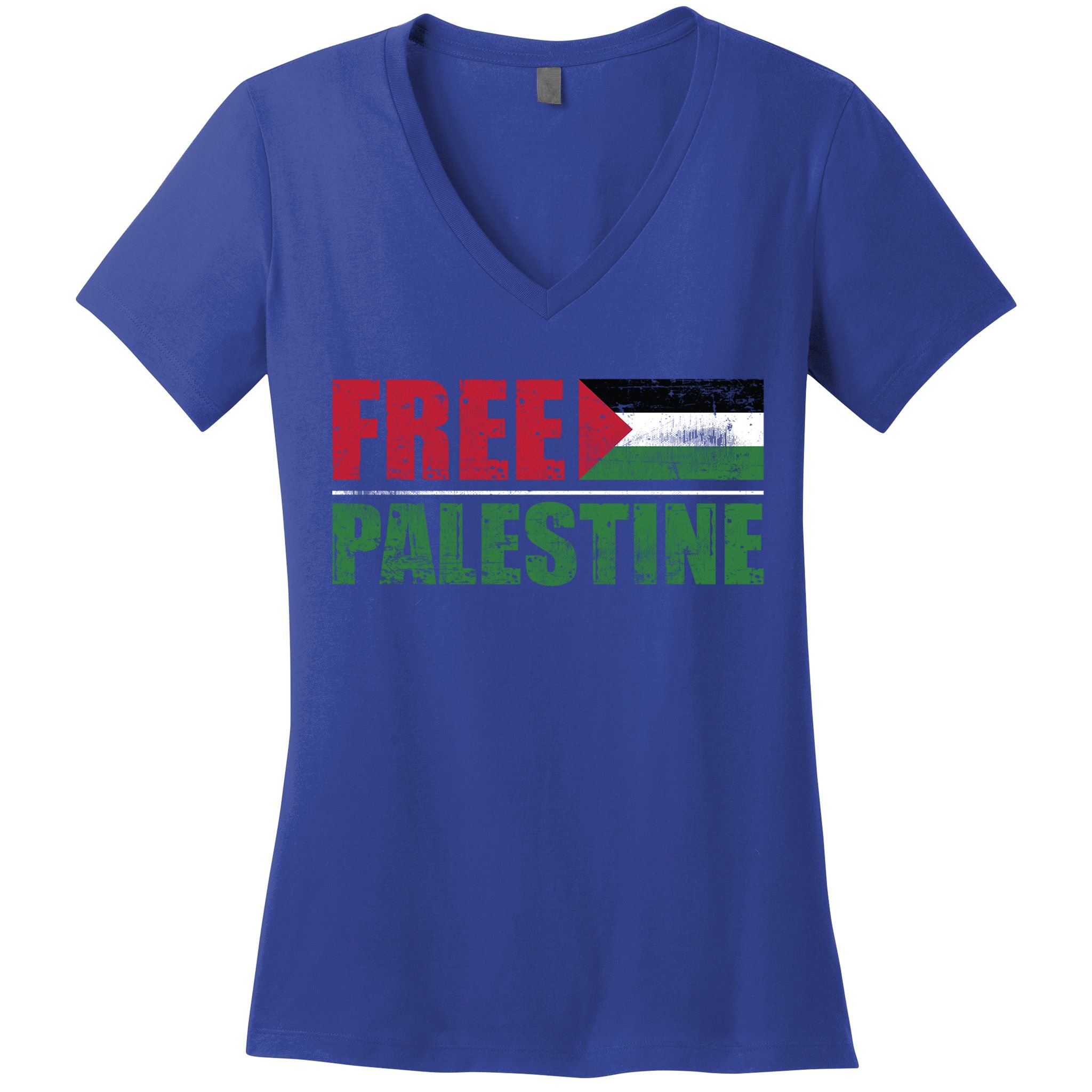 Free Palestine Cute Gift Women's V-Neck T-Shirt