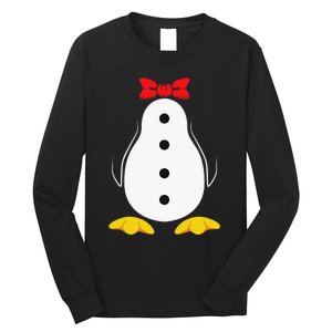 funny Penguin Costume Tuxedo Halloween Gift Long Sleeve Shirt