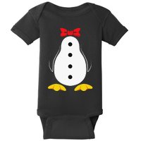 funny Penguin Costume Tuxedo Halloween Gift Baby Bodysuit