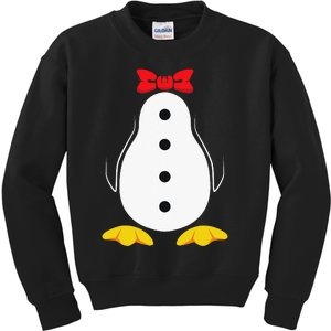 funny Penguin Costume Tuxedo Halloween Gift Kids Sweatshirt