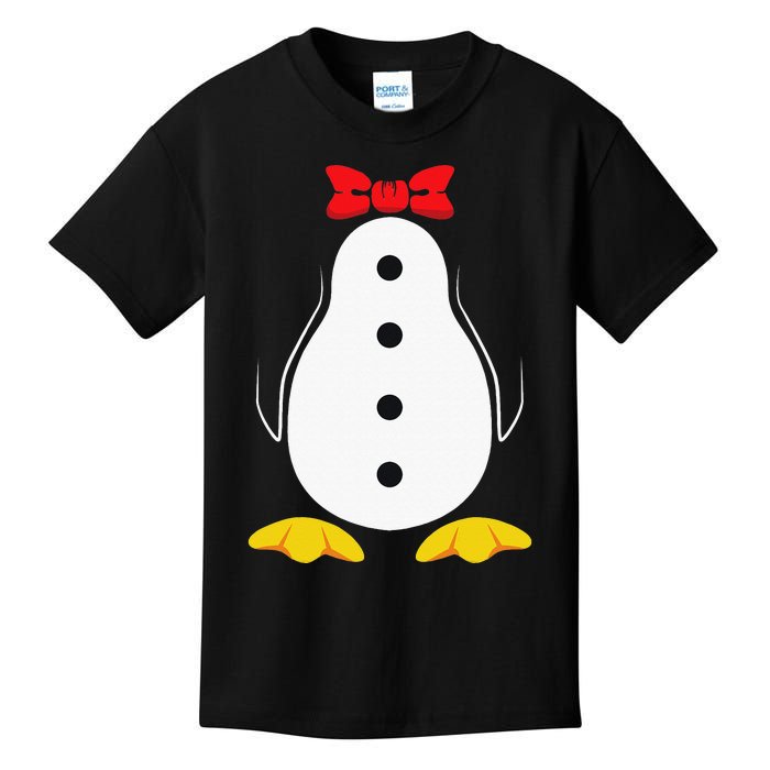 funny Penguin Costume Tuxedo Halloween Gift Kids T-Shirt